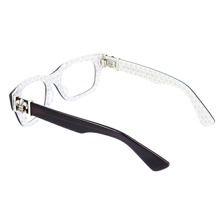 クロムハーツ メガネ 度付き 度なし 伊達メガネ 眼鏡 メガネフレーム CHROME HEARTS アジアンフィット BANGADANG II-A CWC 52サイズ スクエア型 日本製 フレア クロス ユニセックス メンズ レディース 紫外線 UVカット ラッピング無料