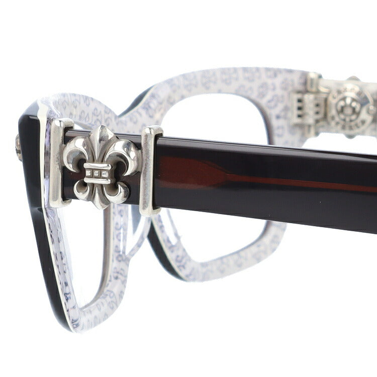 クロムハーツ メガネ 度付き 度なし 伊達メガネ 眼鏡 メガネフレーム CHROME HEARTS アジアンフィット BANGADANG II-A CWC 52サイズ スクエア型 日本製 フレア クロス ユニセックス メンズ レディース 紫外線 UVカット ラッピング無料