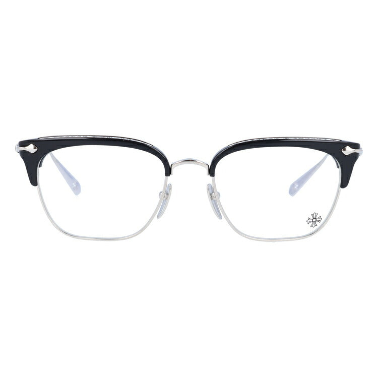 【選べる15色 ライトカラーレンズ】クロムハーツ ライトカラー サングラス CHROME HEARTS SLUNTRADICTION BK/SS 54 日本製 クロス CHプラス ブロー型 メンズ レディース アウトドア 運転 ドライブ レジャー UVカット 伊達 メガネ 眼鏡