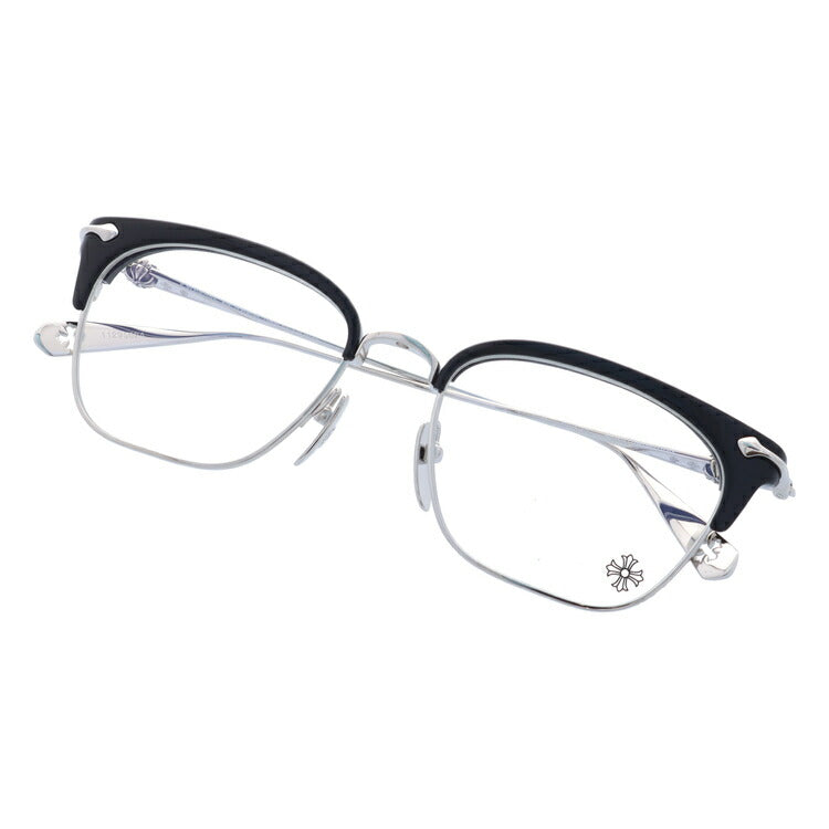 【選べる2色 調光レンズ】クロムハーツ サングラス CHROME HEARTS SLUNTRADICTION BK/SS 54サイズ ブロー型 日本製 クロス CHプラス 伊達メガネ カラーレンズ ユニセックス メンズ レディース 紫外線 UVカット ラッピング無料