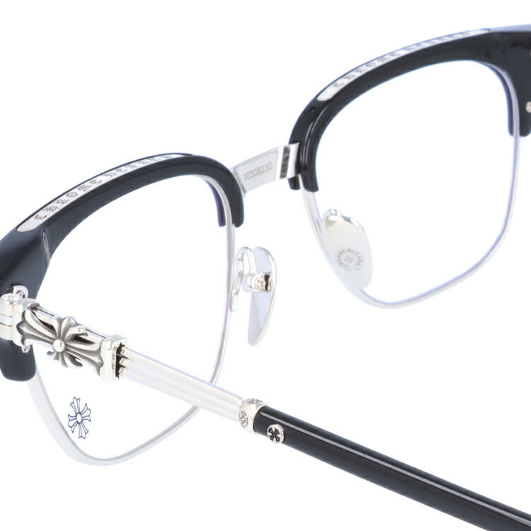 【選べる2色 調光レンズ】クロムハーツ サングラス CHROME HEARTS BONENNOISSEUR II BK/BS 53サイズ ブロー型 CHクロス CHプラス 伊達メガネ カラーレンズ ユニセックス メンズ レディース 紫外線 UVカット ラッピング無料