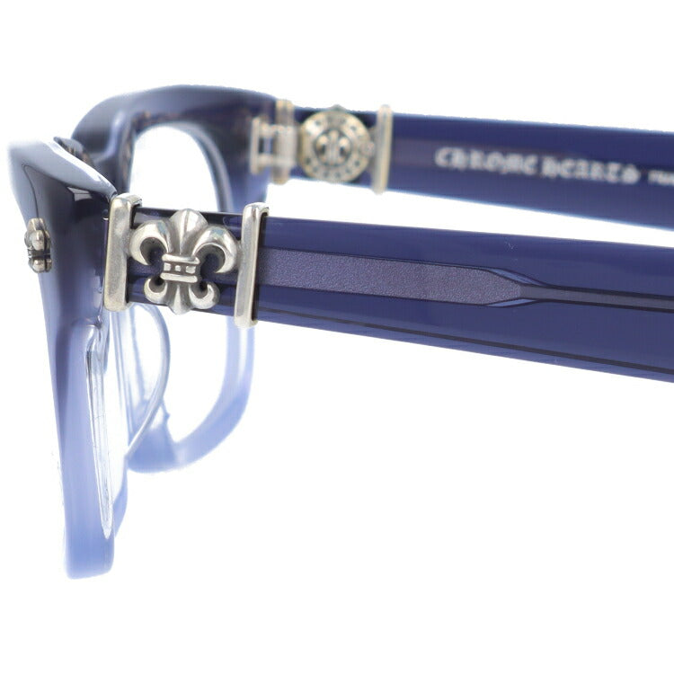 クロムハーツ メガネ 度付き 度なし 伊達メガネ 眼鏡 メガネフレーム CHROME HEARTS アジアンフィット GITTIN ANY?-A IF Indigo Fade 52サイズ ウェリントン型 日本製 BSフレア ユニセックス メンズ レディース 紫外線 UVカット ラッピング無料