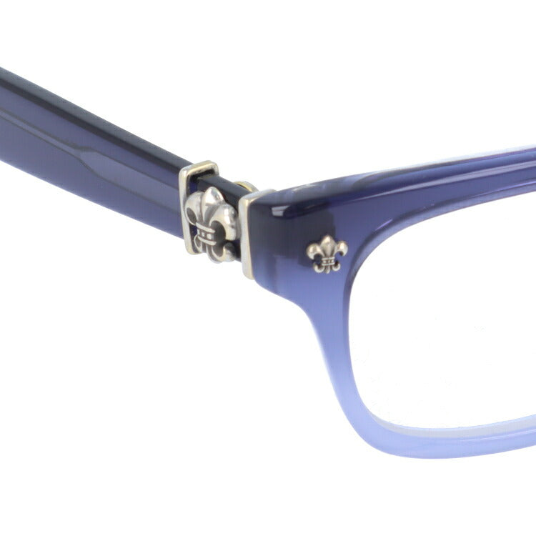 クロムハーツ メガネ 度付き 度なし 伊達メガネ 眼鏡 メガネフレーム CHROME HEARTS アジアンフィット GITTIN ANY?-A IF Indigo Fade 52サイズ ウェリントン型 日本製 BSフレア ユニセックス メンズ レディース 紫外線 UVカット ラッピング無料