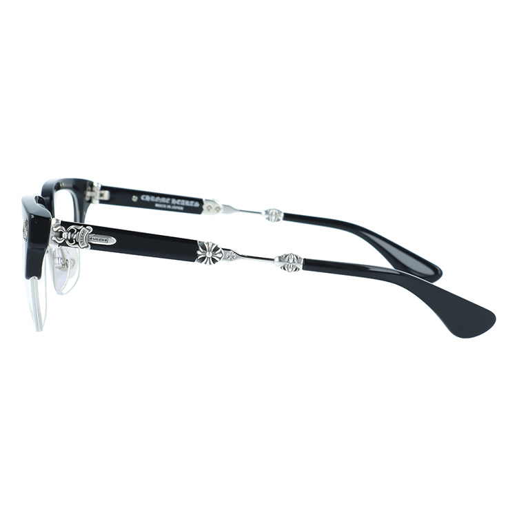 クロムハーツ メガネフレーム 伊達メガネ CHROME HEARTS EVAGILIST-BK/SS 53サイズ ブロー ユニセックス メンズ レディース 日本製 CHクロス ダガー (コピー)