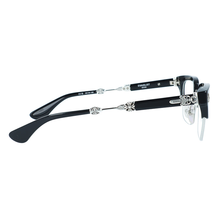 クロムハーツ メガネフレーム 伊達メガネ CHROME HEARTS EVAGILIST-BK/SS 53サイズ ブロー ユニセックス メンズ レディース 日本製 CHクロス ダガー (コピー)
