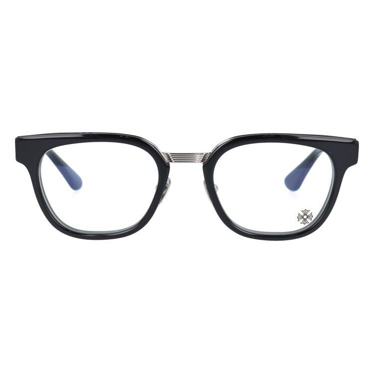 クロムハーツ メガネフレーム 伊達メガネ CHROME HEARTS DUCK BUTTER BK/SS 52サイズ ウェリントン ユニセックス メンズ レディース