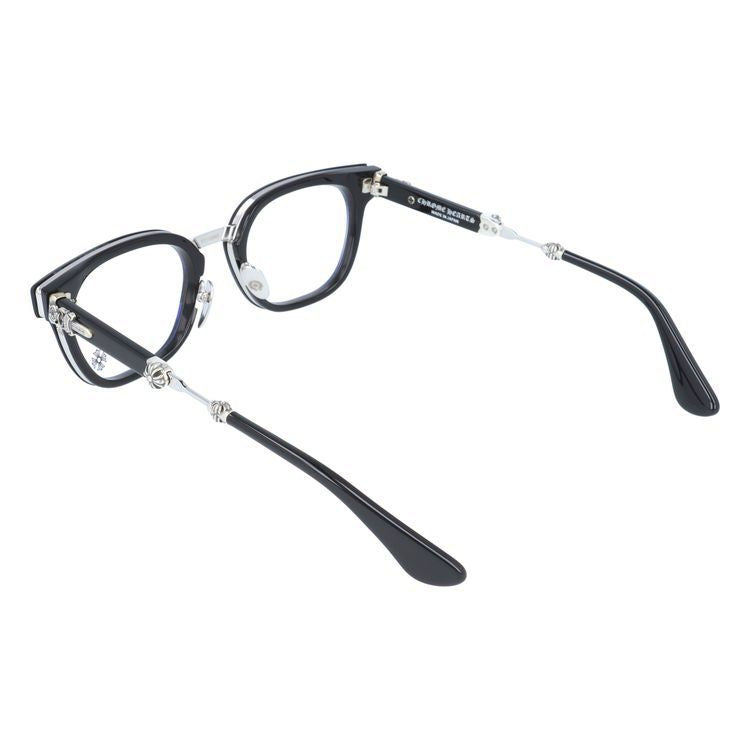クロムハーツ メガネフレーム 伊達メガネ CHROME HEARTS DUCK BUTTER BK/SS 52サイズ ウェリントン ユニセックス メンズ レディース