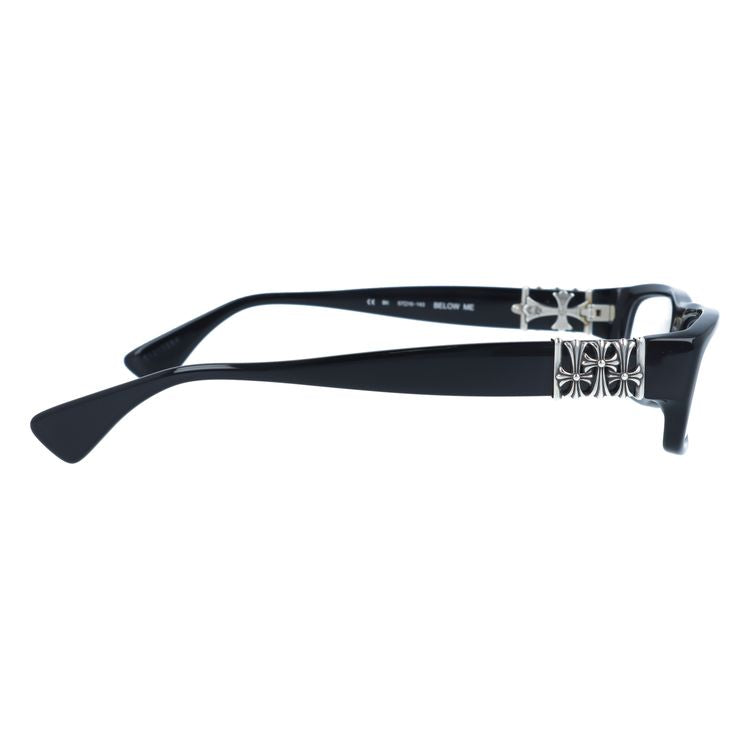 クロムハーツ メガネフレーム 伊達メガネ レギュラーフィット CHROME HEARTS BELOW ME BK 57サイズ スクエア型 ユニセックス メンズ レディース