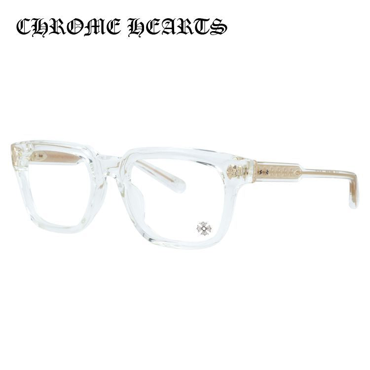 クロムハーツ メガネフレーム 伊達メガネ レギュラーフィット CHROME HEARTS AMBIDIXTROUS CRYS-18KGP 53サイズ CHプラス ウェリントン型 ユニセックス メンズ レディース