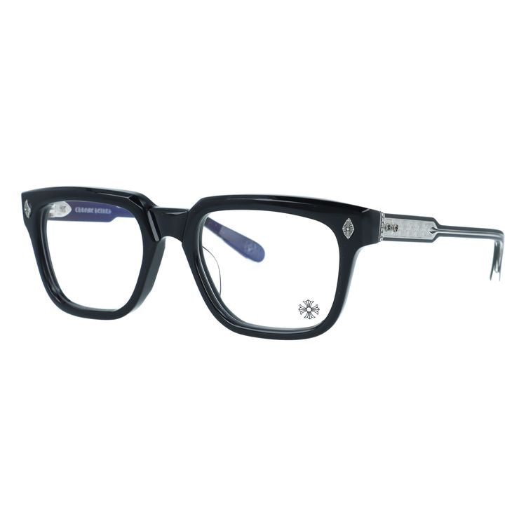 クロムハーツ メガネフレーム 伊達メガネ レギュラーフィット CHROME HEARTS AMBIDIXTROUS BK 53サイズ CHプラス ウェリントン型 ユニセックス メンズ レディース