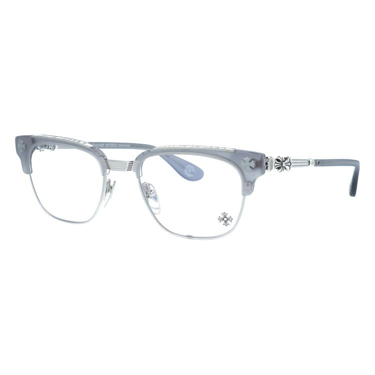 クロムハーツ メガネフレーム 伊達メガネ CHROME HEARTS BONENNOISSEUR II MGR/BS 53サイズ CHクロス ブロー型 ウェリントン型 ユニセックス メンズ レディース