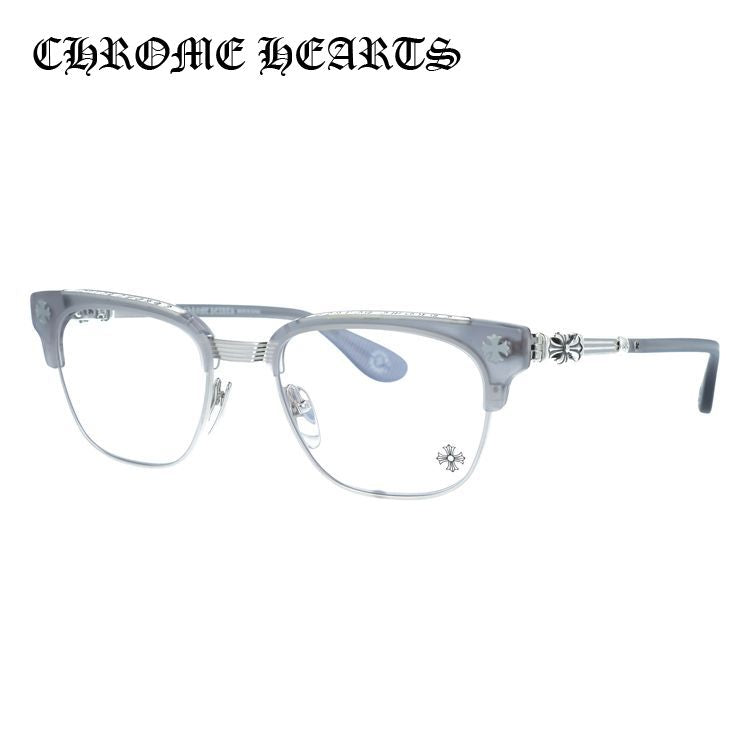 クロムハーツ メガネフレーム 伊達メガネ CHROME HEARTS BONENNOISSEUR II MGR/BS 53サイズ CHクロス ブロー型 ウェリントン型 ユニセックス メンズ レディース