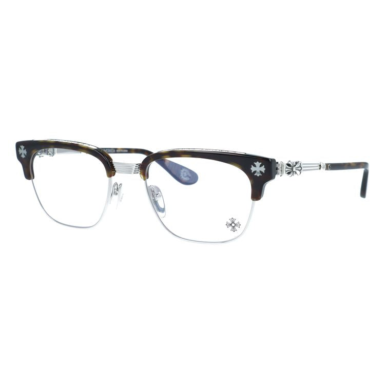 クロムハーツ メガネフレーム 伊達メガネ CHROME HEARTS BONENNOISSEUR II DT/SS 53サイズ CHクロス ブロー型 ウェリントン型 ユニセックス メンズ レディース