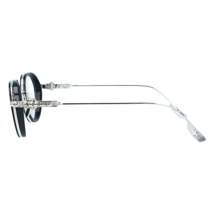 クロムハーツ メガネフレーム 伊達メガネ CHROME HEARTS SEX T-9 BK/SS 47サイズ CHクロス ボストン型 ユニセックス メンズ レディース