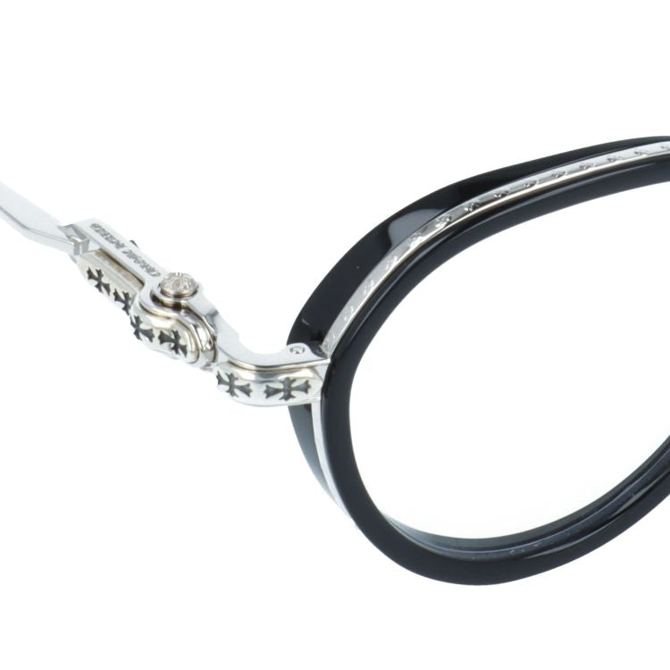 クロムハーツ メガネフレーム 伊達メガネ CHROME HEARTS SEX T-9 BK/SS 47サイズ CHクロス ボストン型 ユニセックス メンズ レディース
