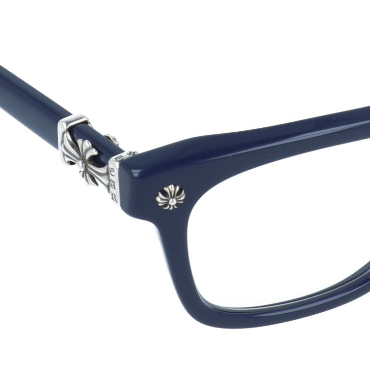 クロムハーツ メガネフレーム 伊達メガネ アジアンフィット CHROME HEARTS COX UCKER PCK 52サイズ CHクロス ウェリントン型 ユニセックス メンズ レディース