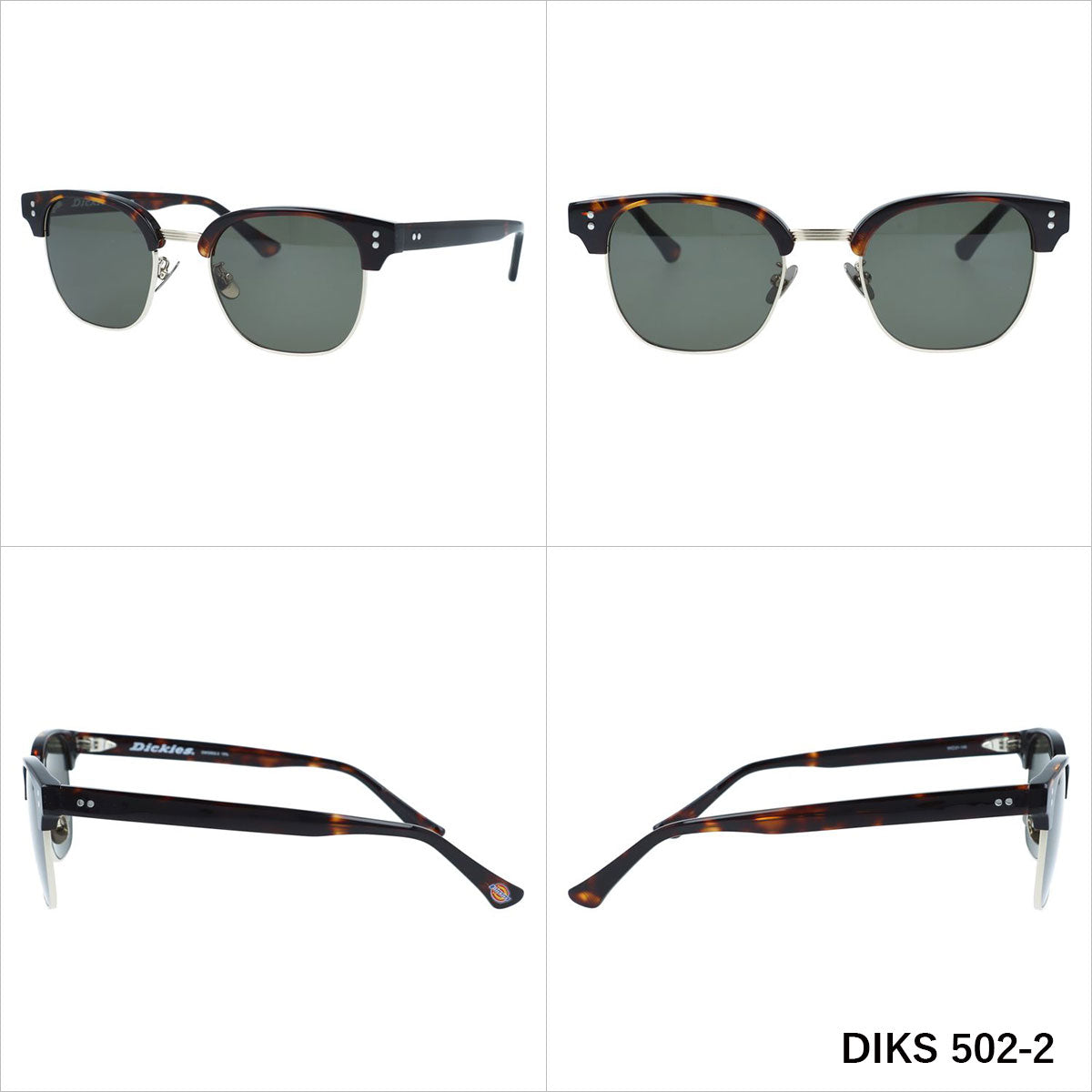ディッキーズ サングラス アジアンフィット(フルフィット) 調整可能ノーズパッド(クリングス) Dickies DIKS 502 全3カラー 50サイズ 国内正規品 ブロー型 ユニセックス メンズ レディース