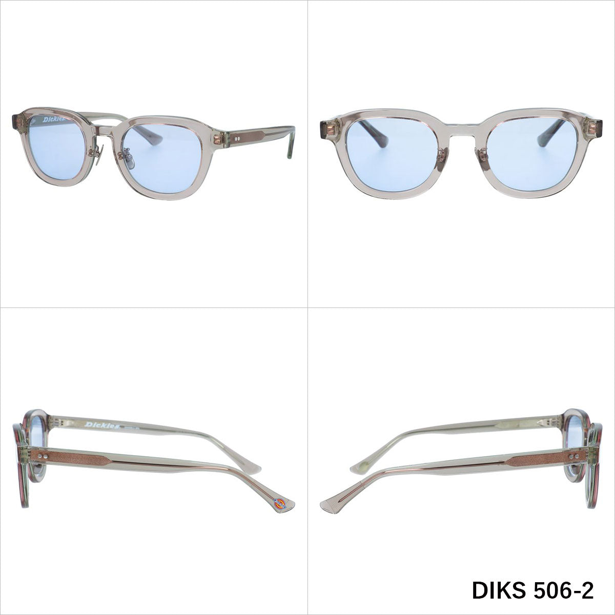 ディッキーズ サングラス アジアンフィット(フルフィット) 調整可能ノーズパッド(クリングス) Dickies DIKS 506 全3カラー 47サイズ 国内正規品 ウェリントン型 ユニセックス メンズ レディース