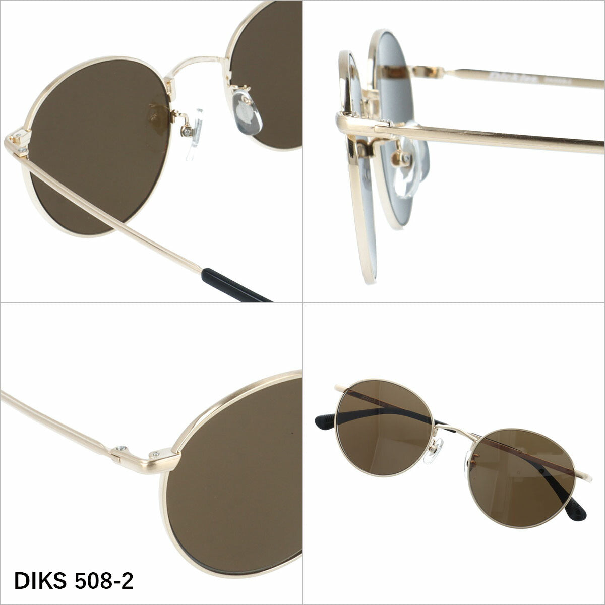 ディッキーズ サングラス 偏光サングラス アジアンフィット(フルフィット) 調整可能ノーズパッド(クリングス) Dickies DIKS 508 52サイズ 全3カラー ラウンド型 ユニセックス メンズ レディース