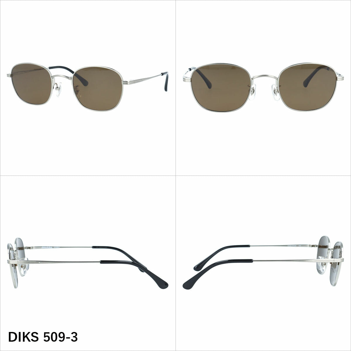 ディッキーズ サングラス 偏光サングラス アジアンフィット(フルフィット) 調整可能ノーズパッド(クリングス) Dickies DIKS 509 51サイズ 全3カラー スクエア型 ユニセックス メンズ レディース