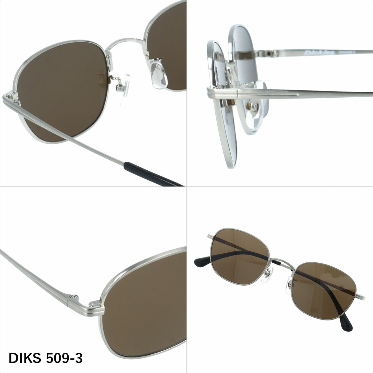 ディッキーズ サングラス 偏光サングラス アジアンフィット(フルフィット) 調整可能ノーズパッド(クリングス) Dickies DIKS 509 51サイズ 全3カラー スクエア型 ユニセックス メンズ レディース