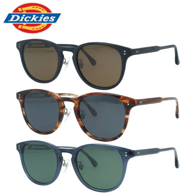 ディッキーズ サングラス 偏光サングラス アジアンフィット(フルフィット) 調整可能ノーズパッド(クリングス) Dickies DIKS 510 52サイズ 全3カラー ウェリントン型 ユニセックス メンズ レディース