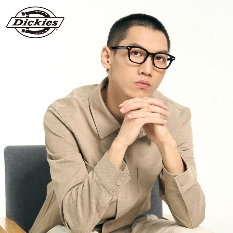 ディッキーズ メガネフレーム 伊達メガネ 調整可能ノーズパッド(クリングス) チタンパッド Dickies DKF 5007 51サイズ ブロー型 ユニセックス メンズ レディース
