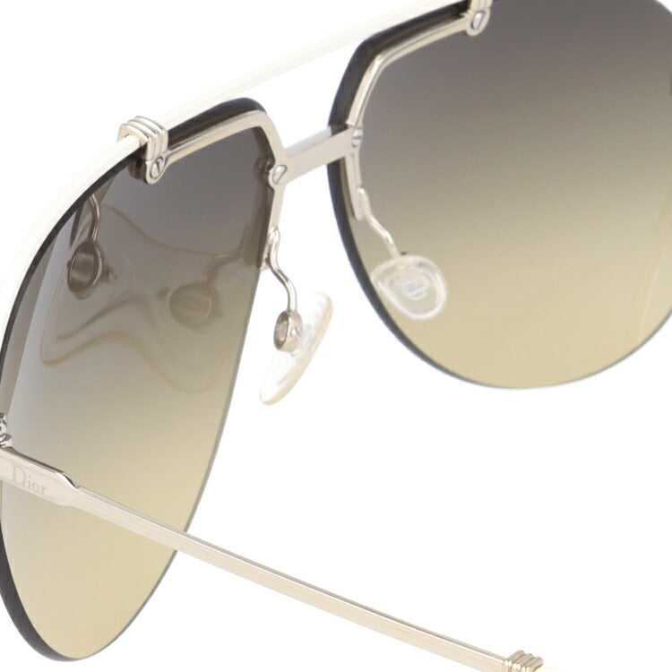 【訳あり】クリスチャン・ディオール Christian Dior サングラス DIOR CROISETTE4 DYJ/ED 62 シルバー/アイボリー(ノーズパッド調節可能) メンズ レディース UVカット 紫外線 ラッピング無料