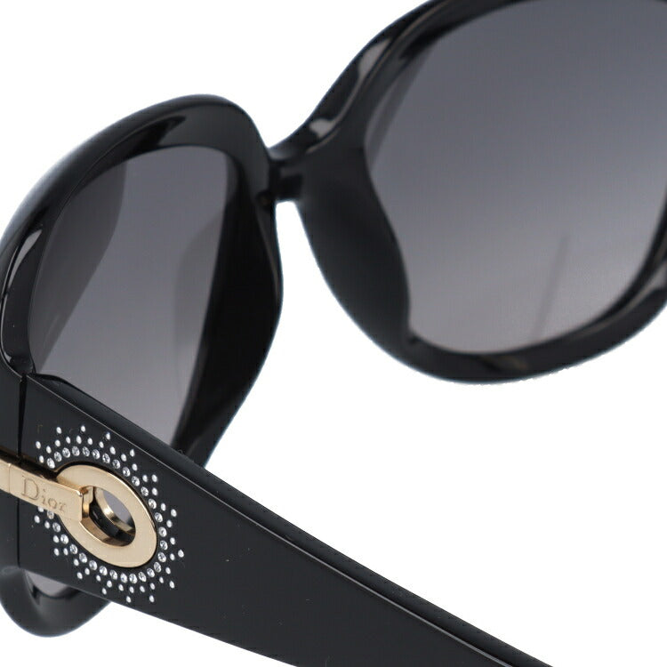 【訳あり】クリスチャン・ディオール Christian Dior サングラス DIOR PRECIEUSE D28/EU 57 シャイニーブラック レディース UVカット 紫外線 ラッピング無料
