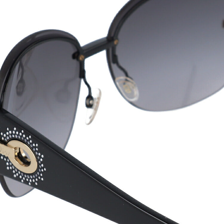 【訳あり】クリスチャン・ディオール Christian Dior サングラス DIOR PRECIEUSEF BKS/EU 64 ブラック(ノーズパッド調節可能) レディース UVカット 紫外線 ラッピング無料