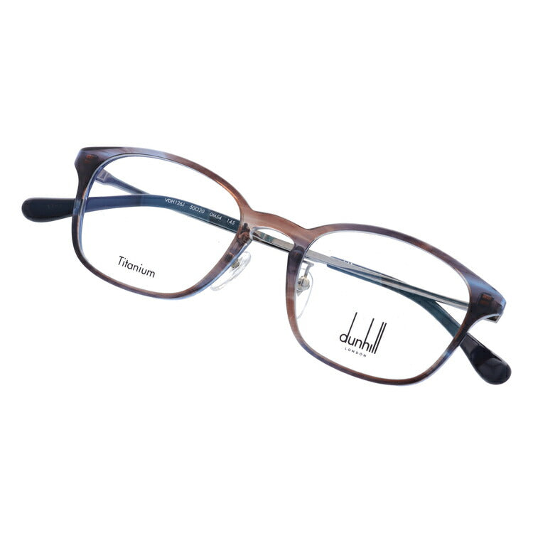 【選べるレンズ15色】【国内正規品】ダンヒル メガネ 度付き 度なし 伊達メガネ 眼鏡 dunhill VDH126J 0M54 50サイズ ウェリントン メンズ 日本製 ラッピング無料