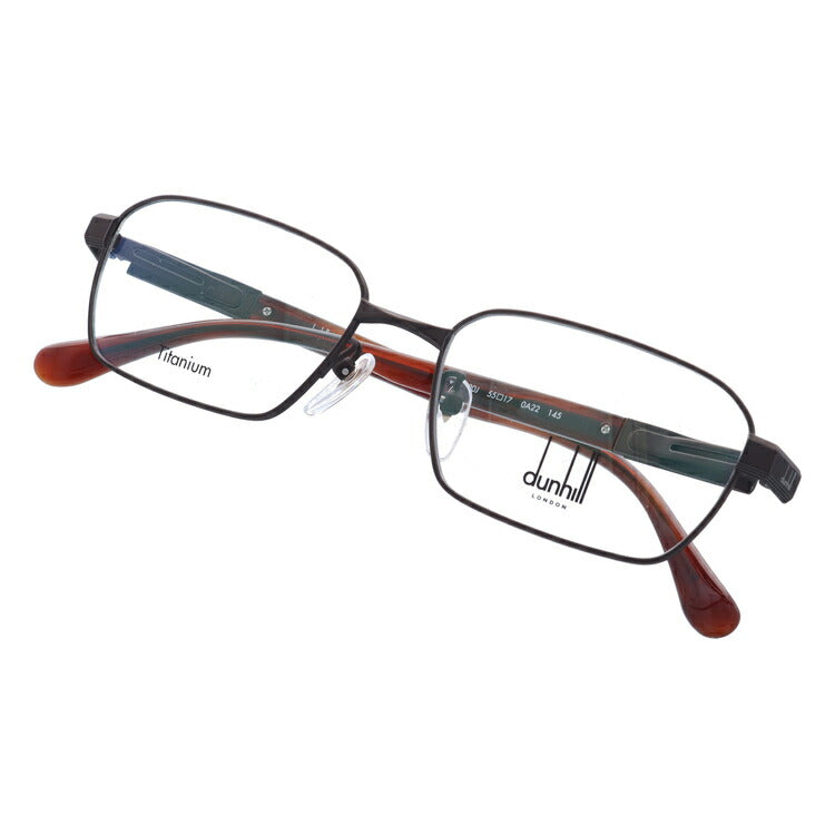 【国内正規品】ダンヒル メガネ 度付き 度なし 伊達メガネ 眼鏡 dunhill VDH220J 0A22 55サイズ スクエア メンズ 日本製 ラッピング無料