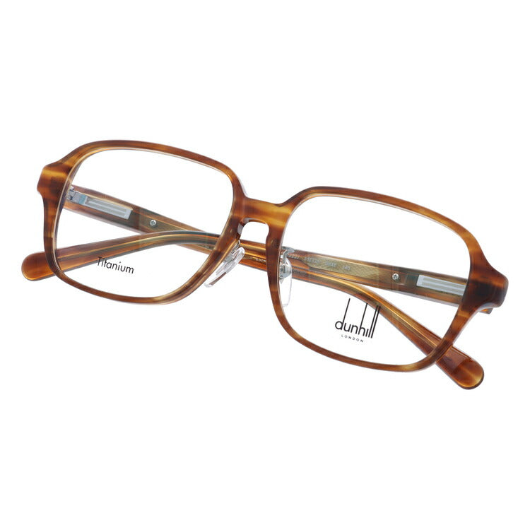 【選べるレンズ15色】【国内正規品】ダンヒル メガネ 度付き 度なし 伊達メガネ 眼鏡 dunhill VDH222J 06XE 55サイズ スクエア メンズ 日本製 ラッピング無料