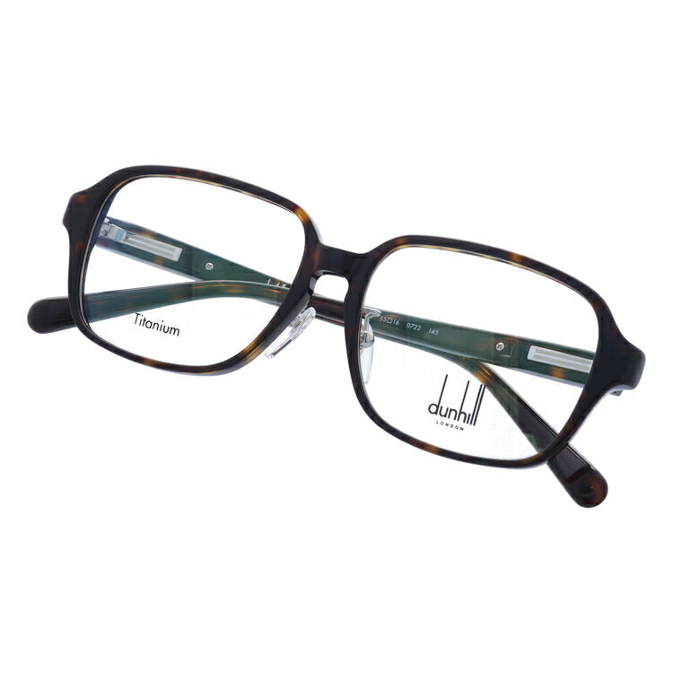 【選べるレンズ15色】【国内正規品】ダンヒル メガネ 度付き 度なし 伊達メガネ 眼鏡 dunhill VDH222J 0722 55サイズ スクエア メンズ 日本製 ラッピング無料