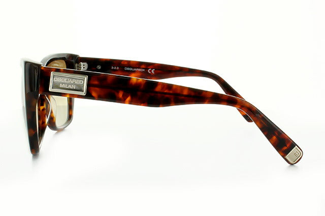 【訳あり】ディースクエアード サングラス DSQUARED2 DQ0129S 55F トータス/ブラウングラデーション べっこう レディース スクエア型 UVカット ラッピング無料