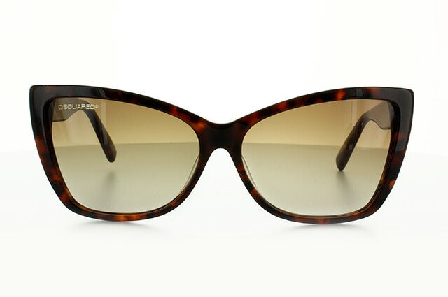 【訳あり】ディースクエアード サングラス DSQUARED2 DQ0129S 55F トータス/ブラウングラデーション べっこう レディース スクエア型 UVカット ラッピング無料