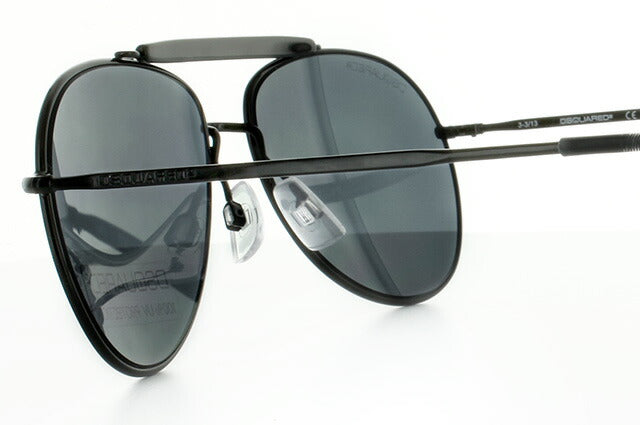 ディースクエアード サングラス DSQUARED2 DQ0144S 01A ブラック/グレー ティアドロップ メンズ レディース スクエア型 UVカット ラッピング無料
