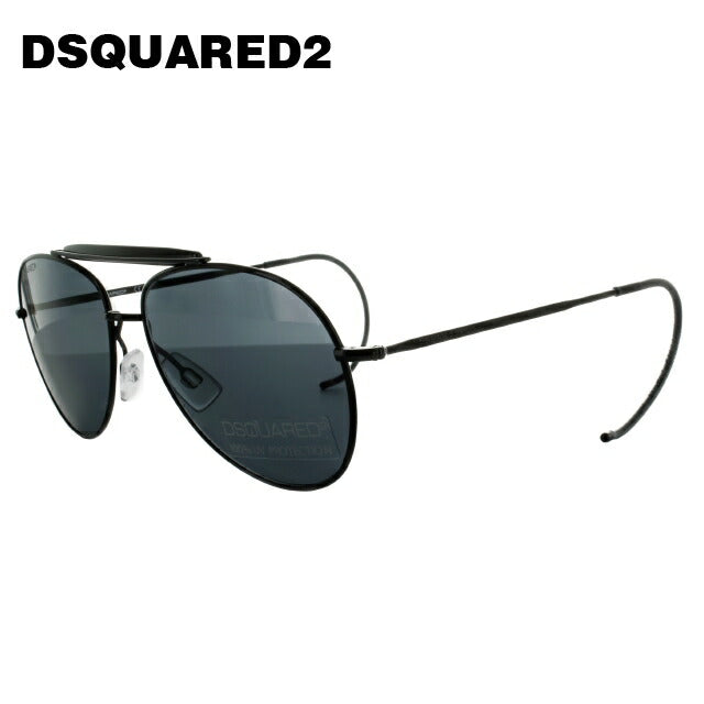 ディースクエアード サングラス DSQUARED2 DQ0144S 01A ブラック/グレー ティアドロップ メンズ レディース スクエア型 UVカット ラッピング無料