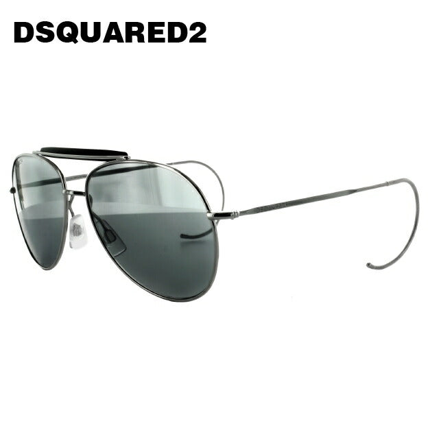 ディースクエアード サングラス DSQUARED2 DQ0144S 16C シルバー/グレー ティアドロップ メンズ レディース スクエア型 UVカット ラッピング無料