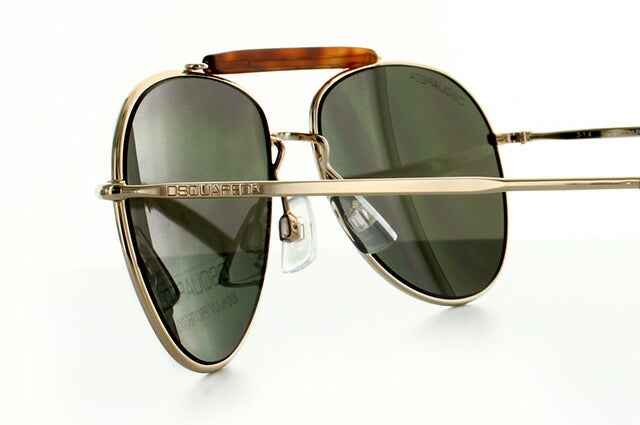 ディースクエアード サングラス DSQUARED2 DQ0144S 28J ゴールド/グレー ティアドロップ メンズ レディース スクエア型 UVカット ラッピング無料