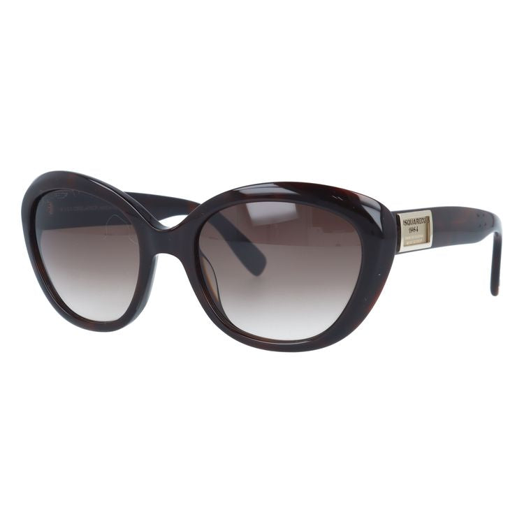 ディースクエアード サングラス DSQUARED2 DQ0146S 53F ダークトータス/ブラウングラデーション べっこう レディース スクエア型 UVカット ラッピング無料
