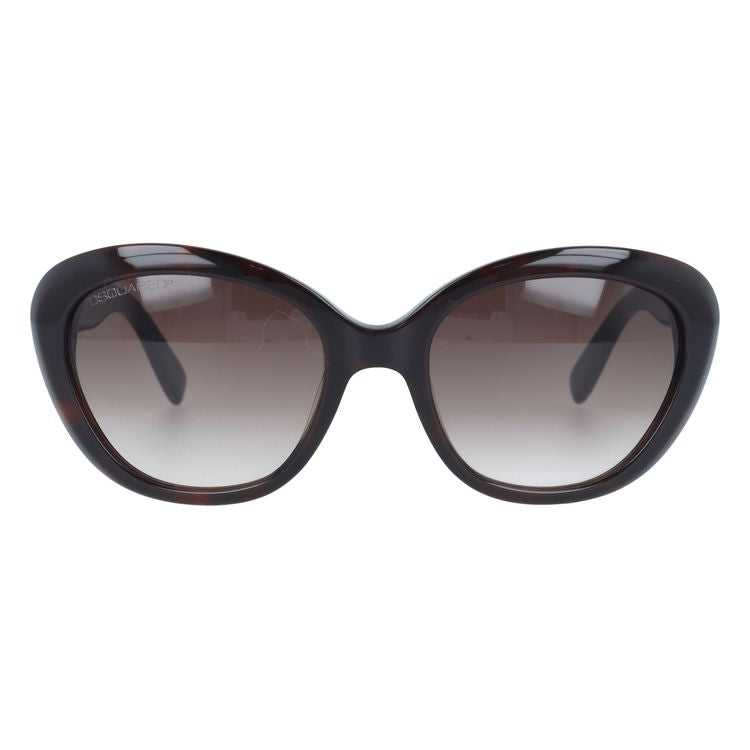 ディースクエアード サングラス DSQUARED2 DQ0146S 53F ダークトータス/ブラウングラデーション べっこう レディース スクエア型 UVカット ラッピング無料