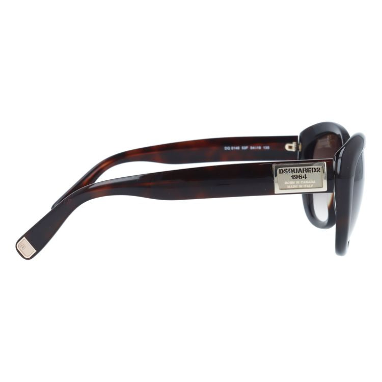ディースクエアード サングラス DSQUARED2 DQ0146S 53F ダークトータス/ブラウングラデーション べっこう レディース スクエア型 UVカット ラッピング無料