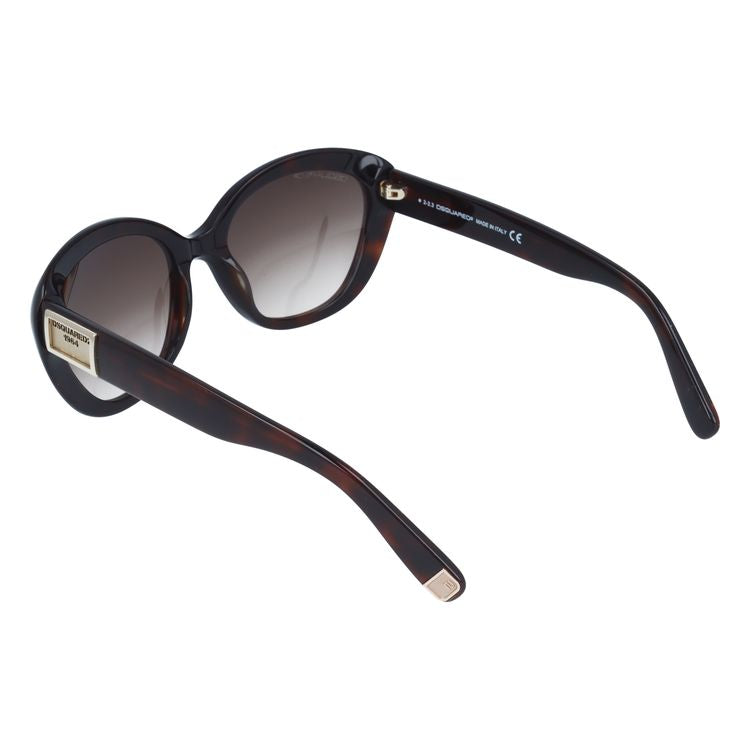 ディースクエアード サングラス DSQUARED2 DQ0146S 53F ダークトータス/ブラウングラデーション べっこう レディース スクエア型 UVカット ラッピング無料