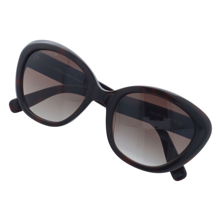 ディースクエアード サングラス DSQUARED2 DQ0146S 53F ダークトータス/ブラウングラデーション べっこう レディース スクエア型 UVカット ラッピング無料