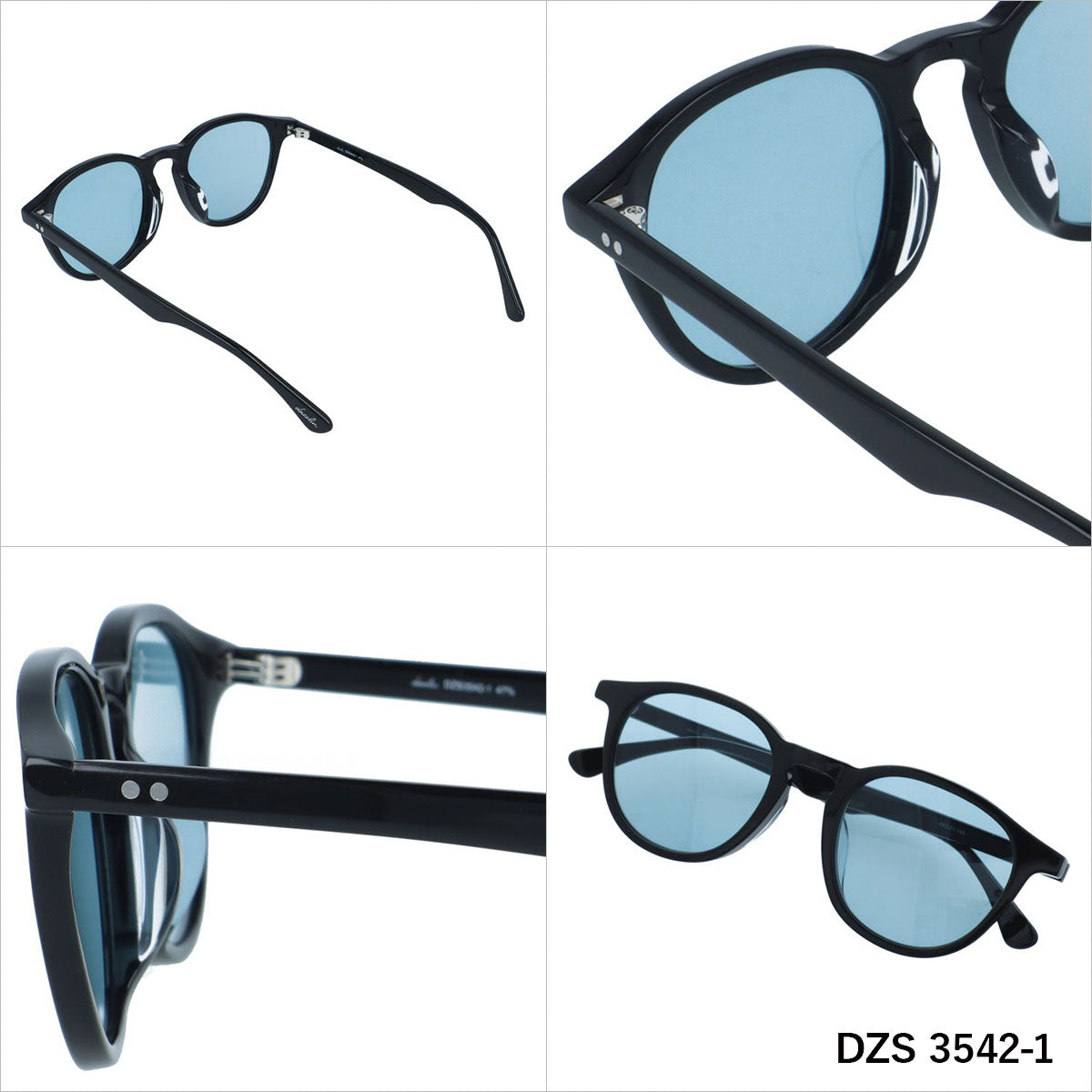 ダズリン サングラス アジアンフィット dazzlin DZS 3542 49サイズ 全3カラー ウェリントン型 ユニセックス メンズ レディース