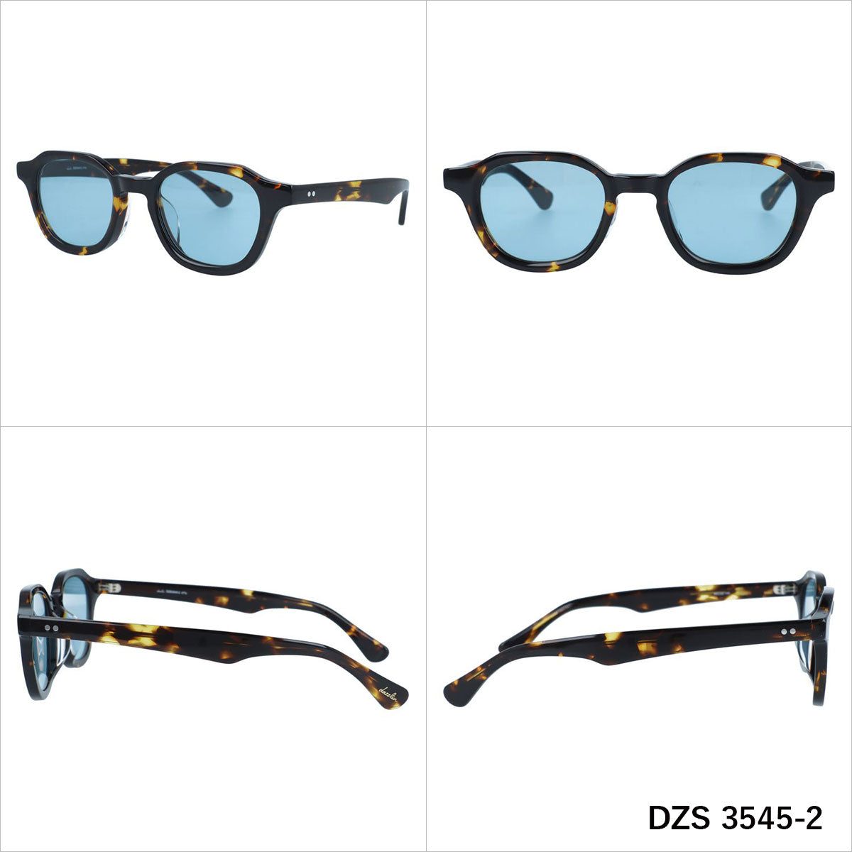 ダズリン サングラス アジアンフィット dazzlin DZS 3545 48サイズ 全3カラー ウェリントン型 ユニセックス メンズ レディース