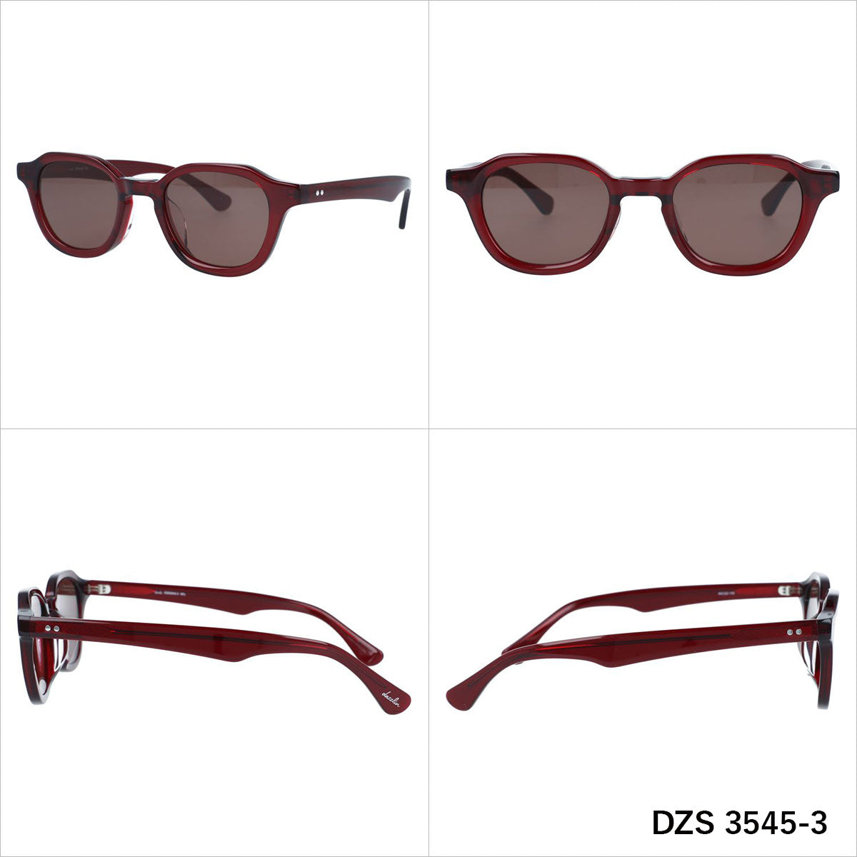 ダズリン サングラス アジアンフィット dazzlin DZS 3545 48サイズ 全3カラー ウェリントン型 ユニセックス メンズ レディース