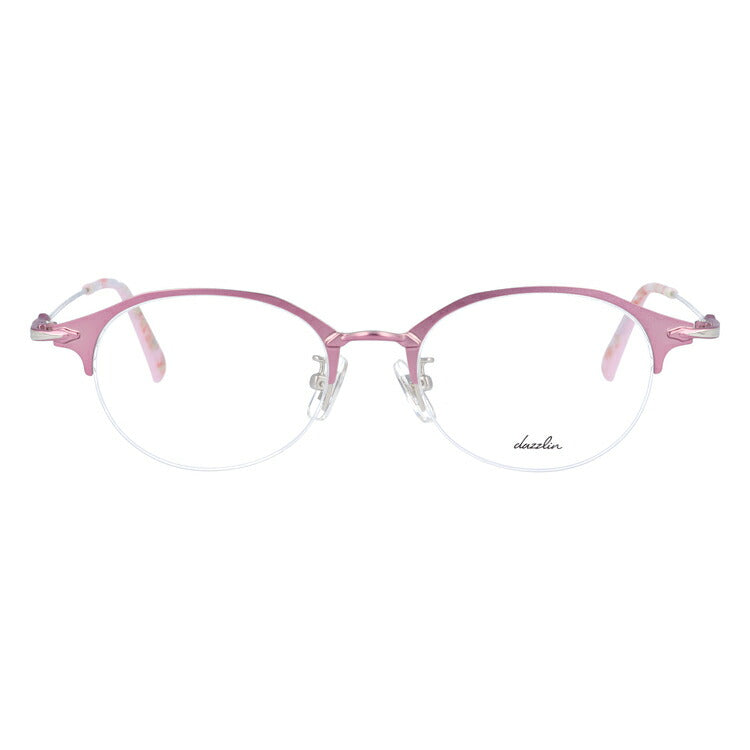 メガネ 眼鏡 度付き 度なし おしゃれ dazzlin ダズリン DZF 1529-3 49サイズ オーバル型 レディース 女性 UVカット 紫外線 ブランド サングラス 伊達 ダテ|老眼鏡・PCレンズ・カラーレンズ・遠近両用対応可能 ラッピング無料