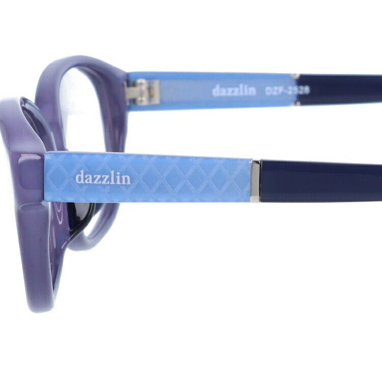 メガネ 眼鏡 度付き 度なし おしゃれ dazzlin ダズリン DZF 2528-4 51サイズ オーバル型 レディース 女性 UVカット 紫外線 ブランド サングラス 伊達 ダテ|老眼鏡・PCレンズ・カラーレンズ・遠近両用対応可能 ラッピング無料